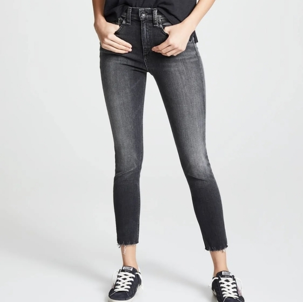 VGUC Rag & Bone Lenox High Waist Ankle Skinny Black 24